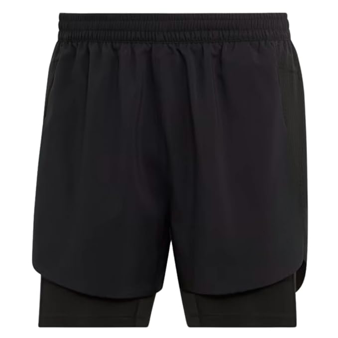 2 in 1 Active Dual Shorts with Inner Tights Layer | Men's Double Layer Short for Running, Gym & Sports - Image 3