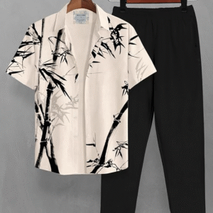 Clothing Set with Trendy Shirt & Pants Co-ords for Men